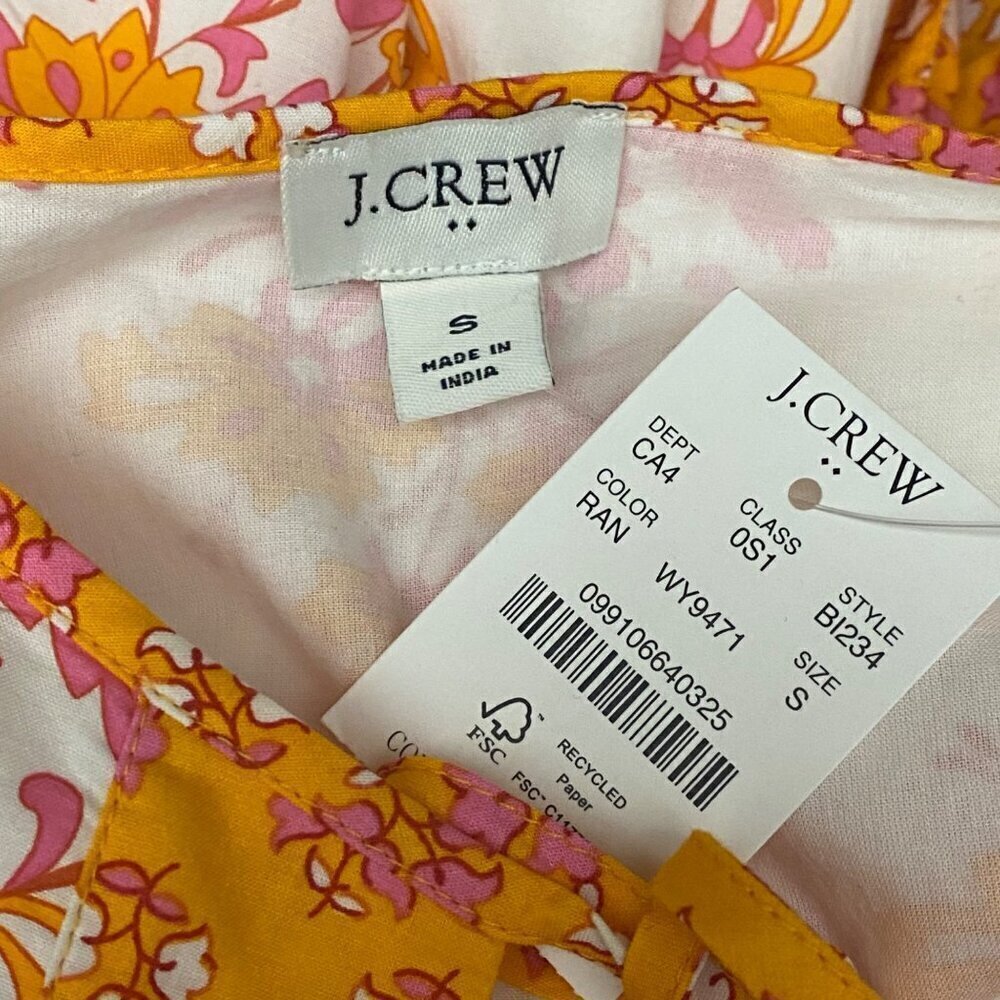 NEW J. Crew Cotton Floral Print Aline Dress Size Small - Picture 6 of 7